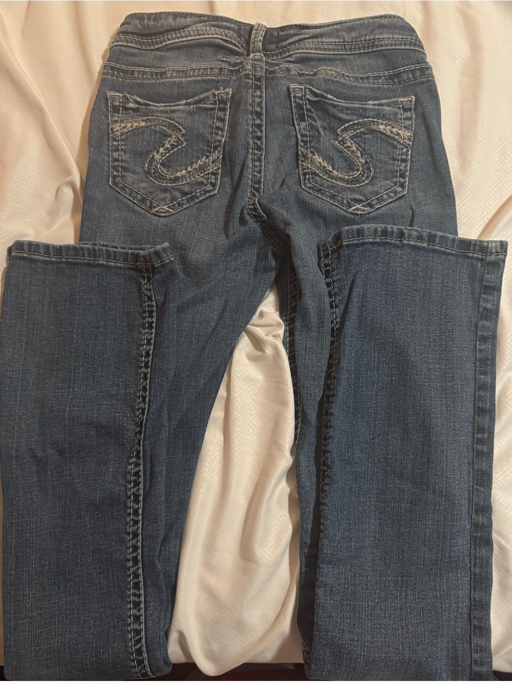 Silver Jeans Co Suki Y2K Low Rise Bootcut Flare Jeans Embroidered 2000s